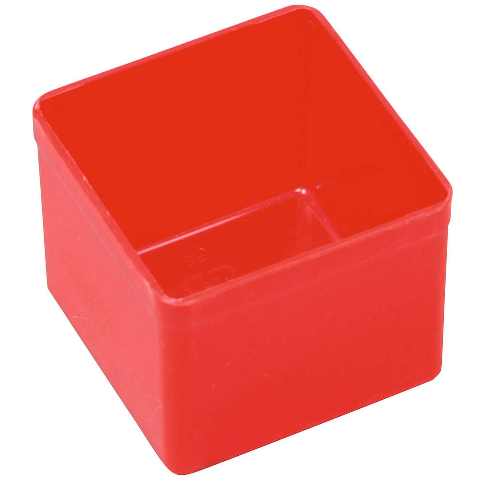 PROREGAL 10x Sortimentskasten EuroPlus Insert | HxBxT 4,5x5,4x5,4cm | Rot