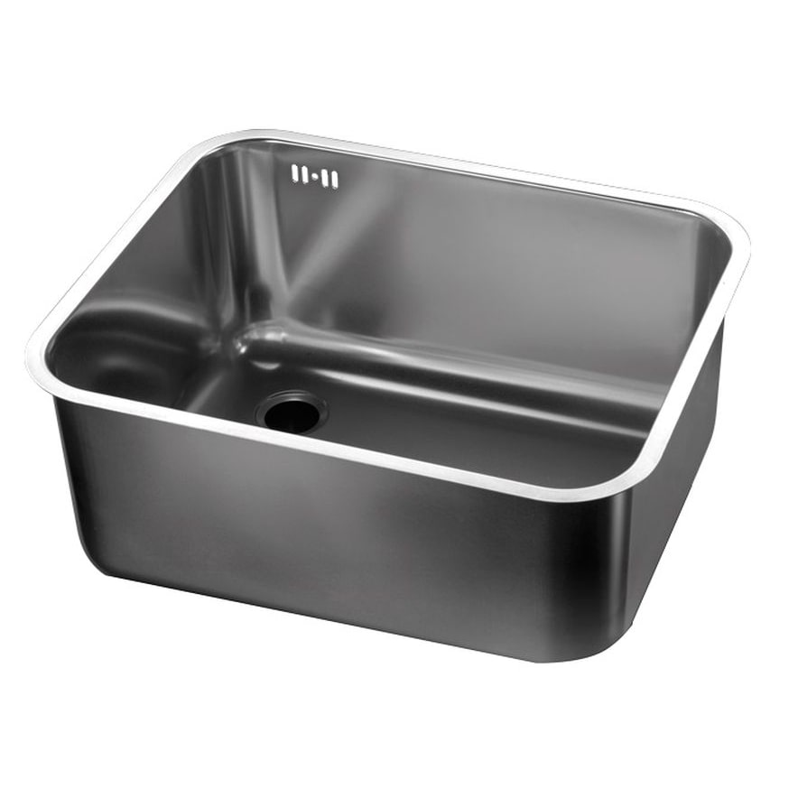 Combisteel roestvrijstalen spoelbak met overloopbuis 340x400x200mm