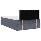 thumbnail of vidaXL Ottoman-Bett mit Matratze Dunkelgrau 120x200 cm Samt