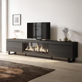 thumbnail of TV-Meubel, Lowboard, Woonkamer, Eetkamer, 267x35x57cm, Elektrische haard XXL, Industrieel design, Moderne stijl, Zwart _ 492_22