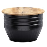 thumbnail of FineBuy Couchtisch Holz Rund Sofatisch Ø 60 cm Tisch Stauraum Wohnzimmertisch
