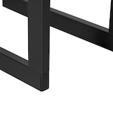 thumbnail of HOMCOM soporte para leña estante de leña leñero de exterior de metal para interior y exterior carga 100 kg 40x25x100 cm negro