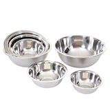 thumbnail of Rührschüsselset HWC-G98, Salatschüssel Servierschüssel, 8-teilig Edelstahl stapelbar