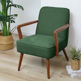 thumbnail of SVITA TUVA lounge stoel accent stoel vintage woonkamer slaapkamer donkergroen