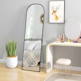 thumbnail of Espelho de Pé Espelho de Corpo Inteiro 50x170 cm com Estrutura de Liga de Alumínio e Suporte para Sala Quarto Dourado