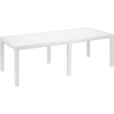 thumbnail of Table rectangulaire extensible Queen 220 x 90 x 72 cm blanche