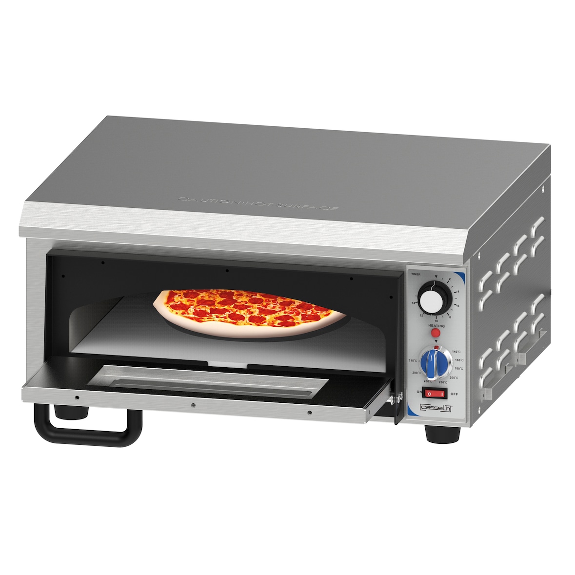 Elektrischer Pizzaofen 1 Kammer 35 cm CFRPE135 Casselin