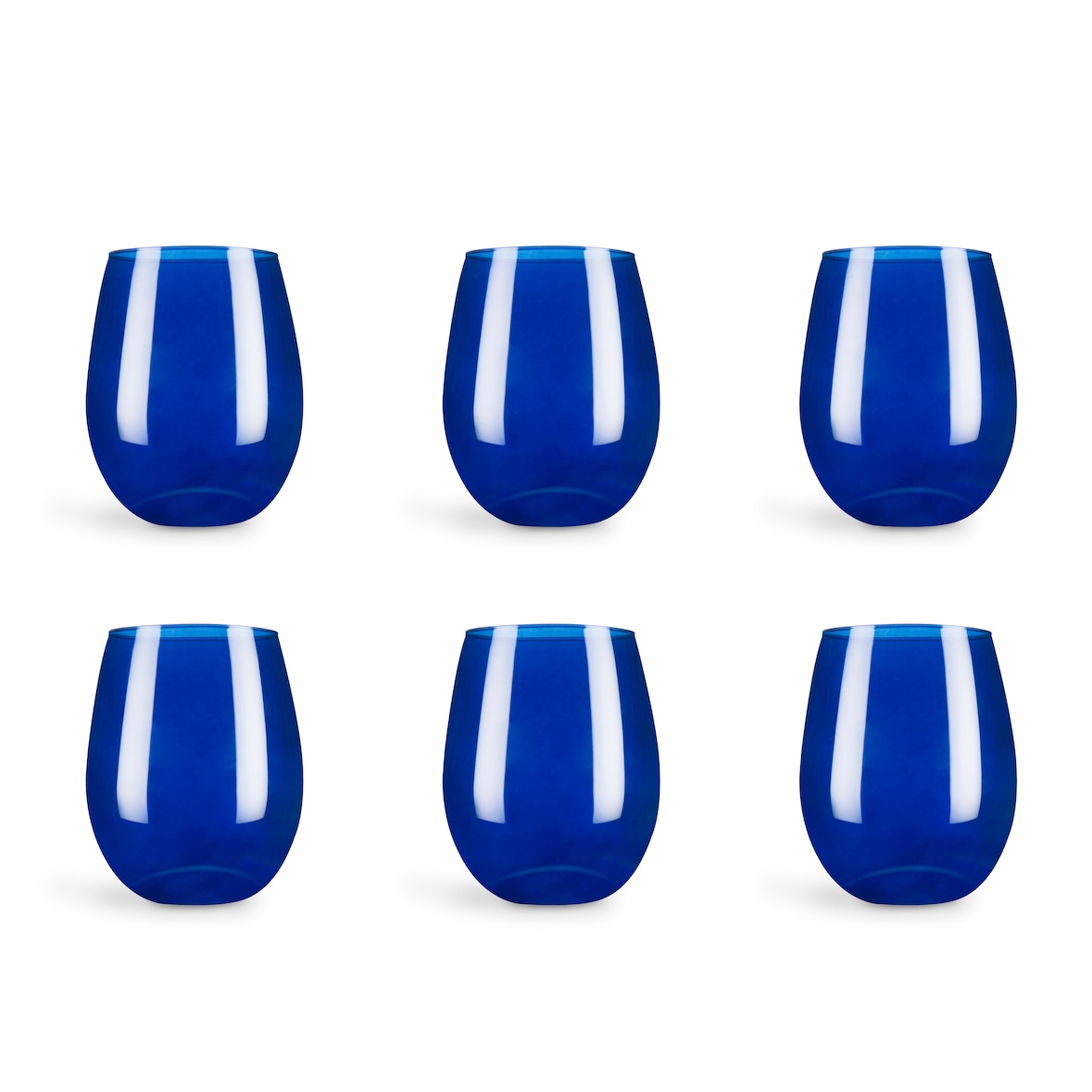 Excelsa Set Von 6 Wasserglas Cobalto Glas 39 Cl Blau
