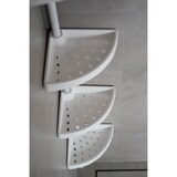 thumbnail of Badregal Teleskopregal 3 Böden Weiss 70-200 cm lang Eckregal Duschablage Duschregal