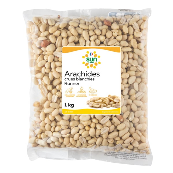 Arachides Crues Blanchies Runner - Lot de 10