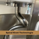 thumbnail of Professionelle Teigknetmaschine 8,5L | 1 Geschwindigkeit | Feste Rührschüssel | 7kg Teig | 450W | 230V | Edelstahl