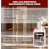 thumbnail of Friegasuelos con cera de alta resistencia y mantenimiento para suelos duros CERAPRO 5 Litros
