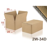 thumbnail of Lot de 50 Cartons double cannelure 2W-34D format 250 x 200 x 150 mm