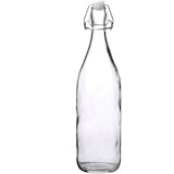 thumbnail of Set van 6 Glazen beugelfles - 1 Liter per Fles- Fles met Beugelsluiting - Transparant
