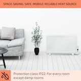 thumbnail of Wallander Ölradiator 800W Thermostat Ölheizung ultraflach weiß Weiß