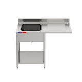 thumbnail of Gasfrit – Lavello sottobanco con 1 vasca e 1 sgocciolatoio,  industriale, in acciaio inox, 1200 x 600 x 850 mm.