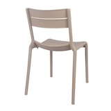 thumbnail of Lot de 4 chaises de terrasse en plastique beige