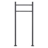 thumbnail of ECD Germany Standbriefkasten Anthrazit Edelstahl 120 cm mit Zeitungsfach, Postkasten Anthrazit 37x36 cm, pulverbeschichtet