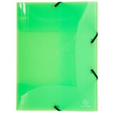 thumbnail of Exacompta 10x Elastomap met 3 kleppen, transparante PP Crystal 7/10e, 32x44cm voor formaat A3, geassorteerde kleuren