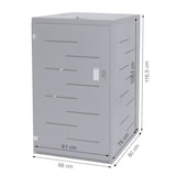 thumbnail of Mülltonnenverkleidung | HxBxT 116,5x66x80cm | erweiterbar| Anthrazit | Mülltonnenbox Mülltonnenabdeckung