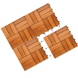 thumbnail of Deuba 11 STÜCK  ~ 1m² - Holzfliese aus Akazie - 30x30cm Mosaik