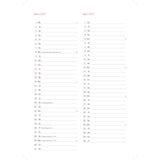 thumbnail of 2026 ADINA Praxis-Planer A4 1 Tag auf 1 Seite blau-metallic mit Silberprägung