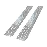 thumbnail of TRUTZHOLM 2x Auffahrrampe 180 cm Tragkraft 400 kg Stahl profiliert Verladerampe Rampe grau