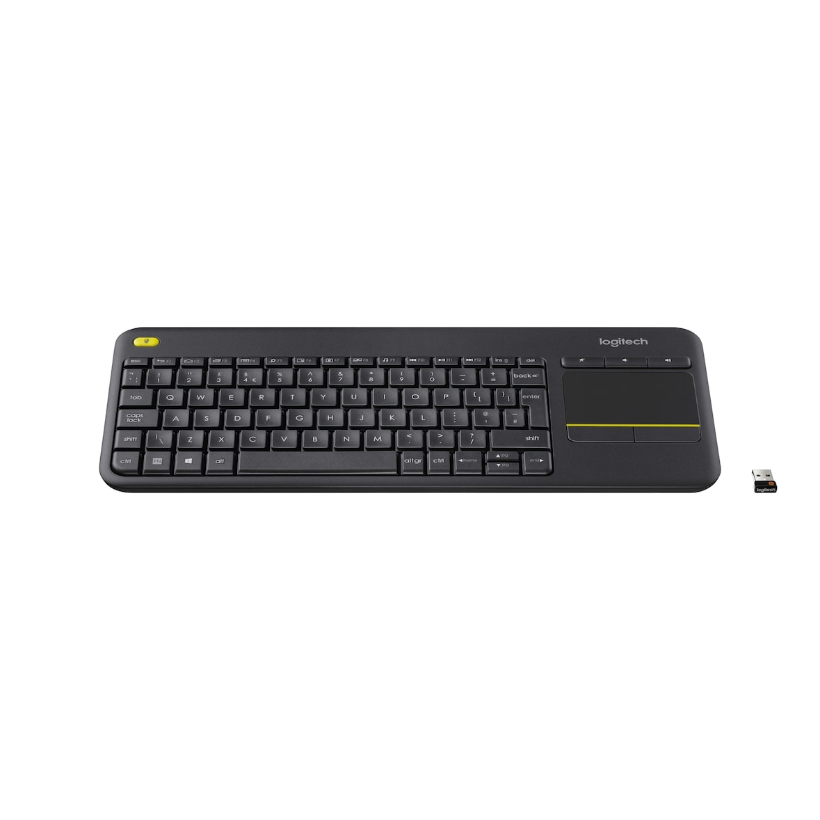Teclado Aleman Logitech K400 Plus Tv Rf Inalambrico Qwertz Negro