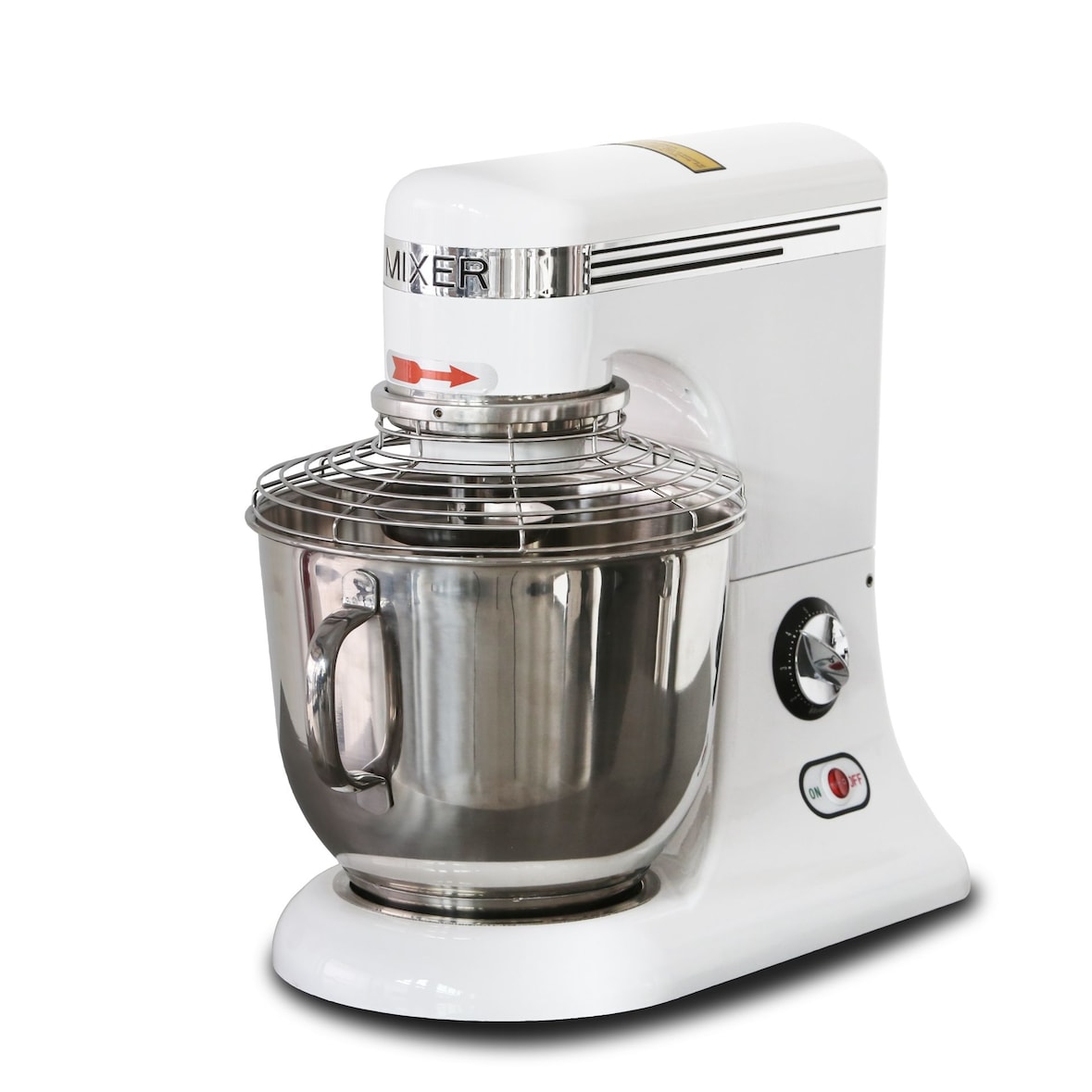 Impastatrice Planetaria 5 litri con variatore di velocità. Struttura in acciaio inox. Misure 38x24x38 cm. PRISMAFOOD modello MZPL005