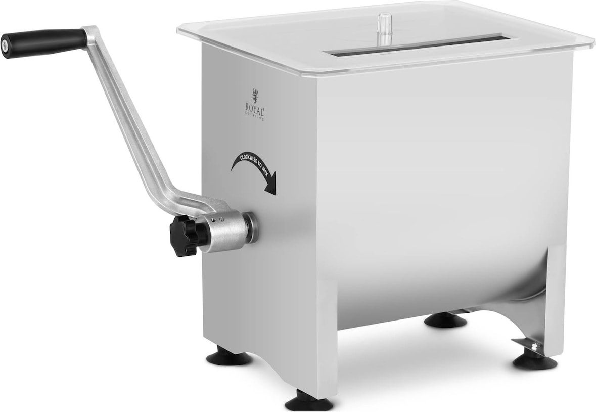 Royal Catering Fleischmischer - 16 L - Edelstahl - manuell