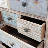 thumbnail of Mobile comò credenza da interno soggiorno in legno colorato effetto shabby chic con 10 cassetti e 2 ante Linea Classic