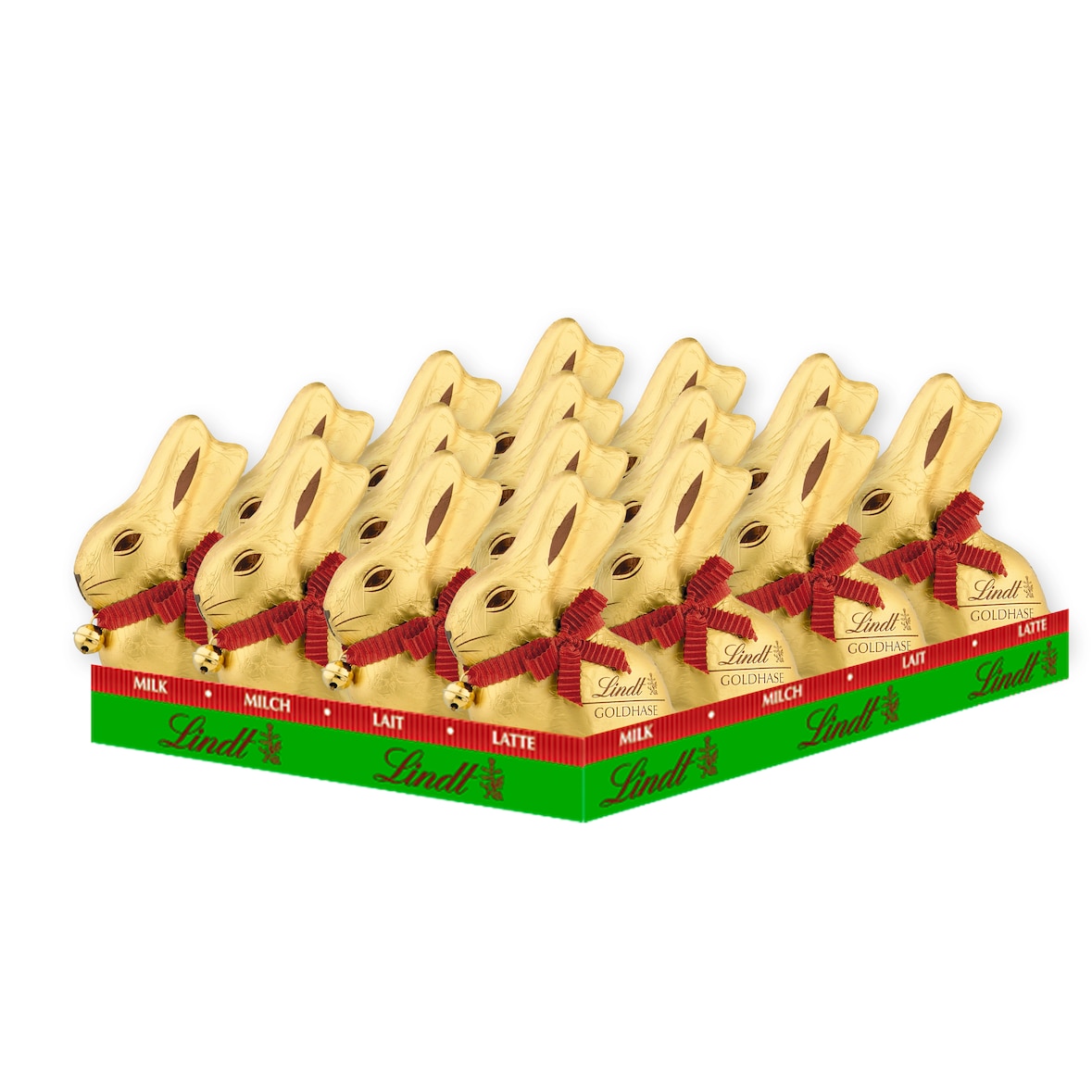 Lindt GOLDHASE Mittel 16 x 100g  (1,6 kg)