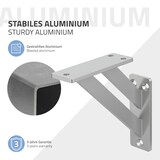 thumbnail of Regalhalterungen 2er Set 120x120 mm Silber aus Aluminium