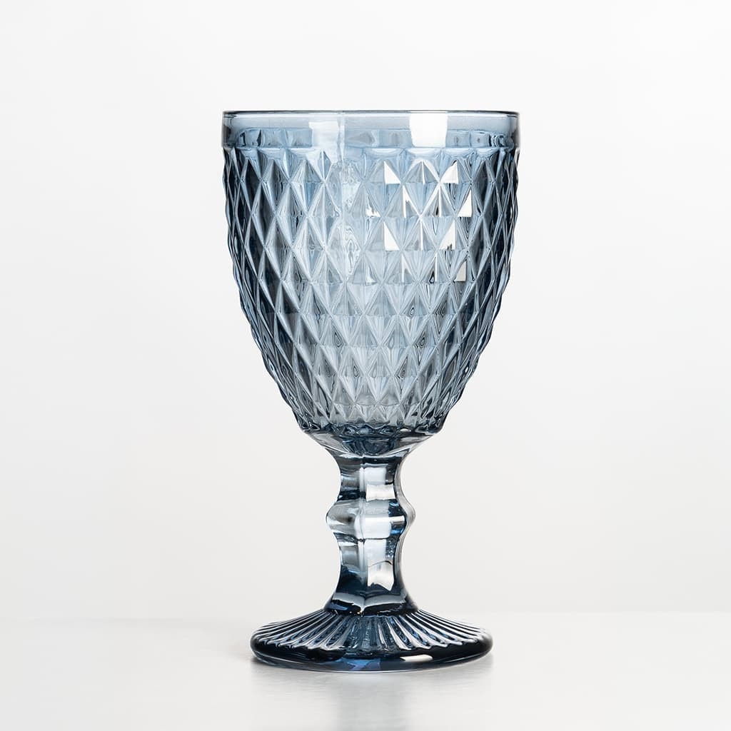 Solycarpa Copa Labrada Color Azul Transparente Personalizado para Fiesta, Boda o Bautizo Original y Resistente