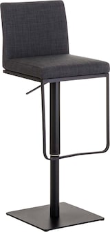 thumbnail of CHEFGASTRO Barhocker MANHATTAN Schwarz Stoff HxBxT 86x42x44cm Stoff Dunkelgrau Barstuhl