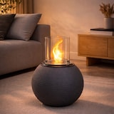 thumbnail of Lareira de bioetanol de chão Lareira biológica interior exterior Queimador em aço inoxidável 1,5 l Sala de estar e restaurantes 40x54 cm – Cinza