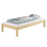 thumbnail of Futonbett Kiefer massiv 100x200 Einzelbett Holz natur Bettrahmen Singlebett Rollrost 60.35-10