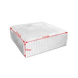 thumbnail of KAWOLA Hocker WIOLO SOFT Sitzelement für Modulsofa Weicher Breitcord cremeweiß