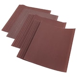 thumbnail of 20er Set Schleifpapier Bogen Aluminiumoxid C-Papier 230x280mm, Rot, Körnung P100 P120 P150 P180 für Holz und Metall