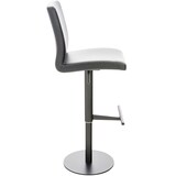 thumbnail of Conjunto de 2 bancos de bar Cadiz com cobertura em imitação de pele preto/preto