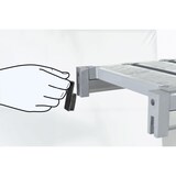 thumbnail of KBS Regaleinrichtung L-förmig 2280x400x1600 mm Aluminium eloxiert PVC bis 75 kg