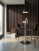 thumbnail of Stehtisch 60x60x105 cm Rund Bartisch Sicherheitsglas Bistrotisch Silber, Moderner Tisch für Bar, Design Partytisch Metall, Hochtisch Messetisch