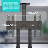 thumbnail of ONKRON Soporte TV con Altura Regulable y Ruedas, para 40-70 pulgadas, hasta 45,5 kg, VESA hasta 600x400, TS1552-B Negro