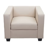 thumbnail of Conjunto de sofás 3-2-1 Conjunto de sofás Sofá Lounge Lille ~ imitação de pele, creme