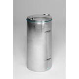 thumbnail of PROREGAL Robuster Abfallsammler mit Deckel & Einflügeltür | 120 Liter, HxBxT 98x50x50cm | Stahl | Feuerverzinkt | Mülleimer Abfalleimer Müllkorb