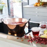 thumbnail of Cuivre de France Bassine à confiture lisse anses fonte 38 cm 207050