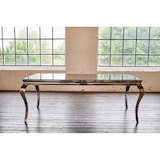 thumbnail of KAWOLA Mesa de comedor AMARA mesa barroca marco de cristal acero inoxidable 200x100cm