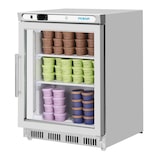 thumbnail of Congelador expositor aço inoxidável, baixo balcão, 1 porta de vidro, 150L, 86 x 60 x 60 cm, refrigeração estática, Polar Série C PC008
