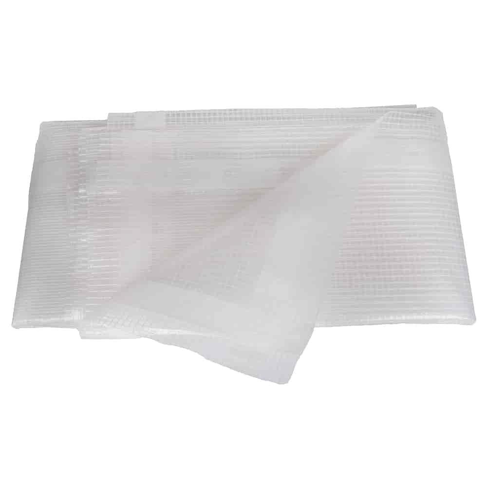 Abdeckplane transparent 4x5 (20m²), Gitterfolie, Schutzplane, wasserdicht