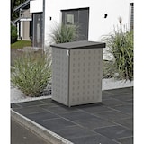 thumbnail of Casa Modul 699552 120 L wasserdichte Mülltonnenbox aus vorverzinktem und pulverbeschichtetem Stahlblech